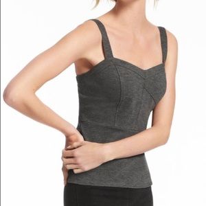 CAbi Ponte Bustier Gray size 6 NWT